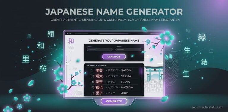 Japanese Name Generator