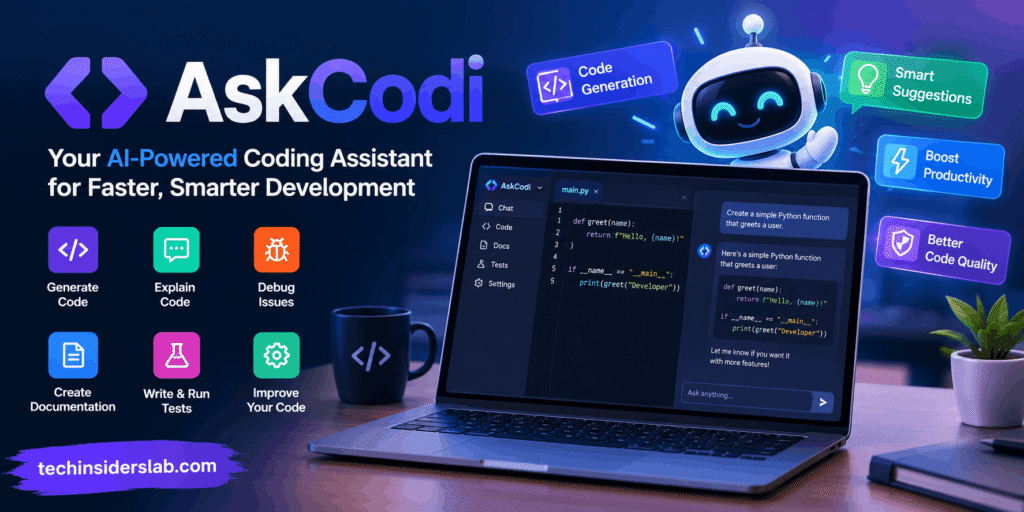 애스크코디(AskCodi) AskCodi AI GitHub repository integration and automated bug fixing