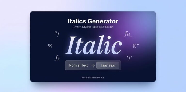 Italics Generator