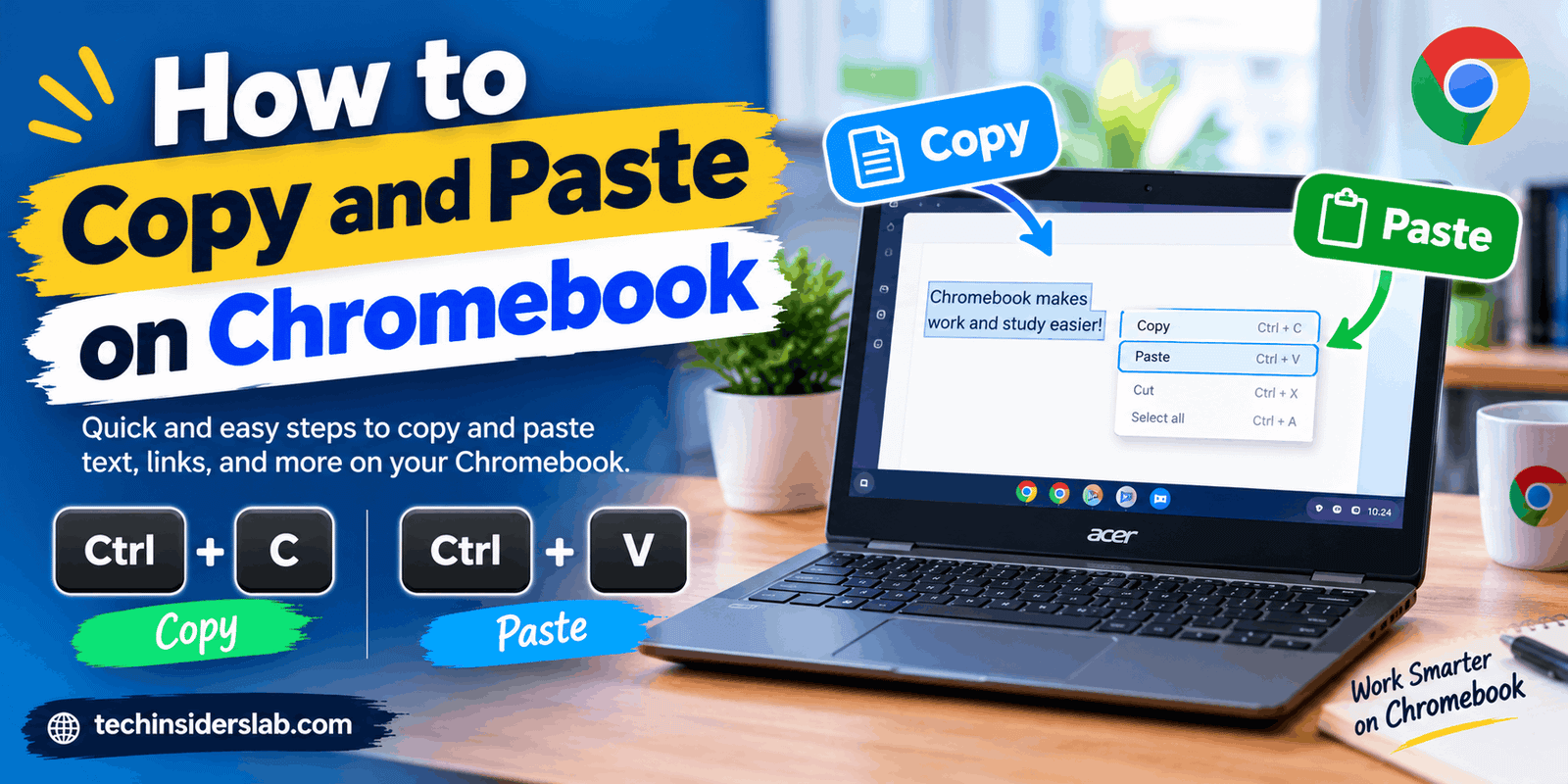 How to Copy and Paste on Chromebook
